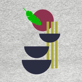 Banana Leaf and Shapes T-Shirt